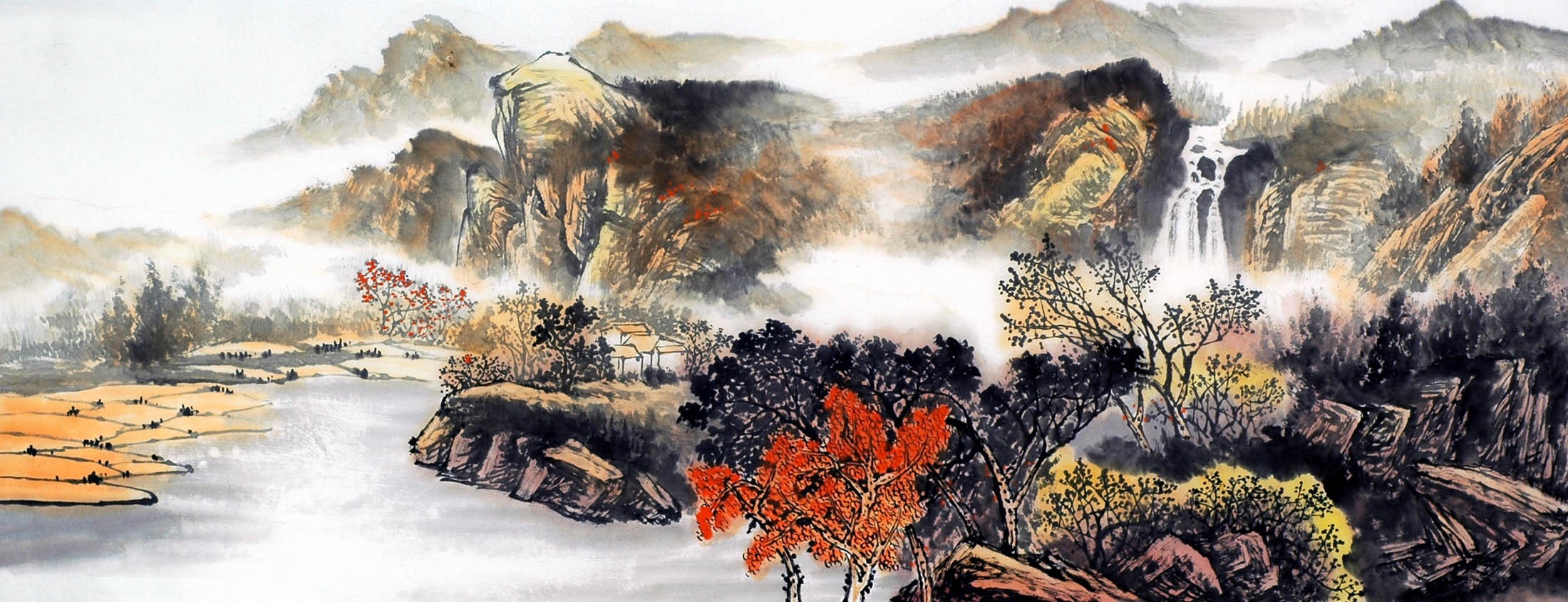 Chinese Landscape Painting - CNAG009518