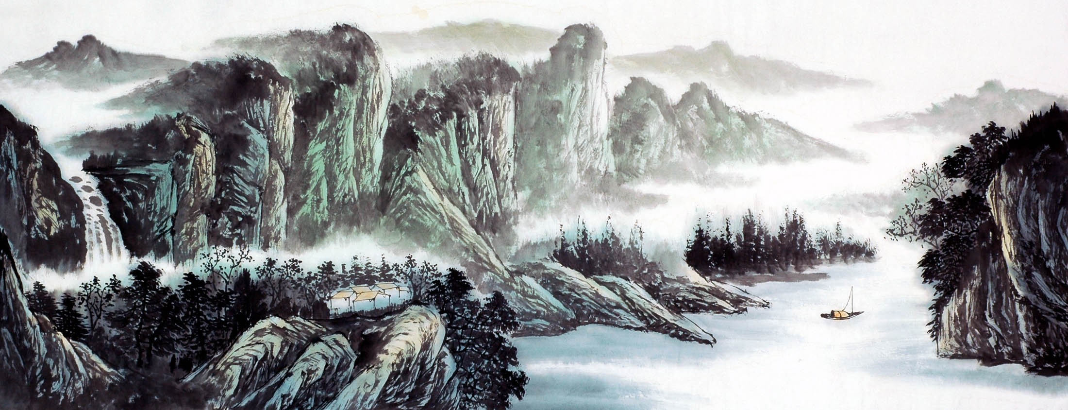 Chinese Landscape Painting - CNAG009520