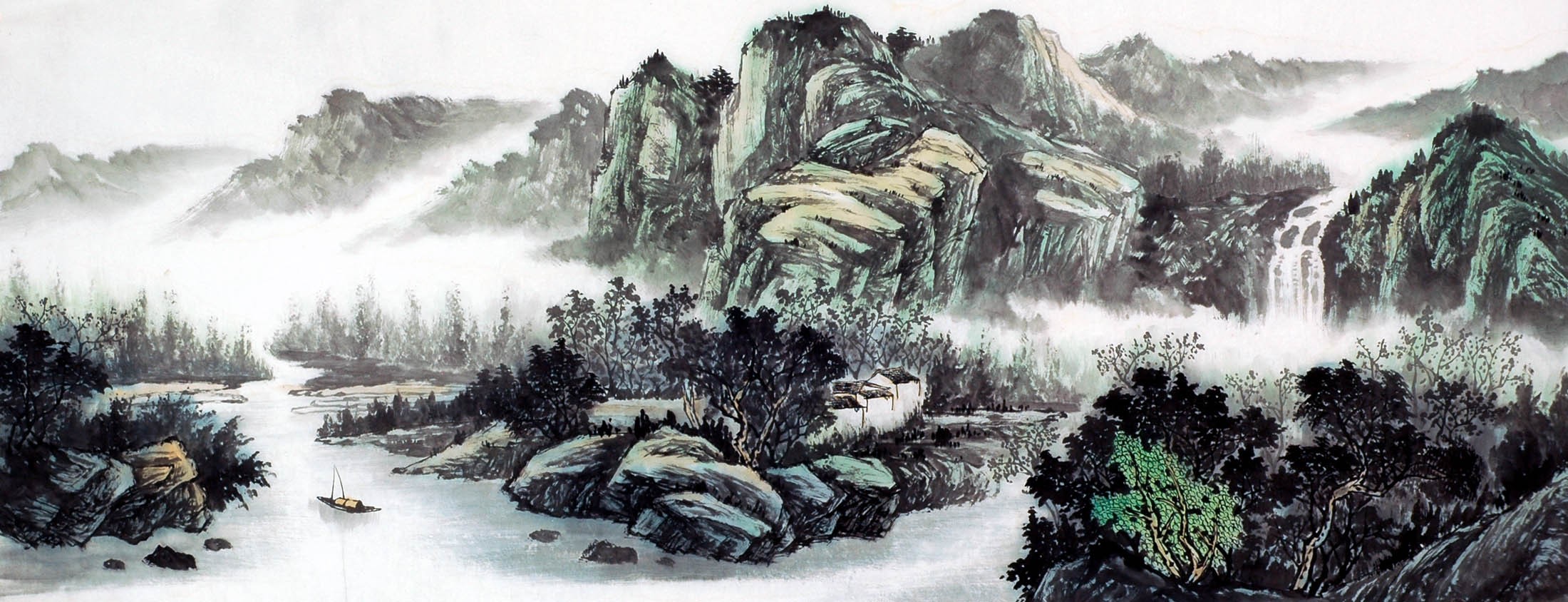 Chinese Landscape Painting - CNAG009521