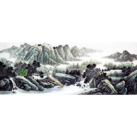 Chinese Landscape Painting - CNAG009522