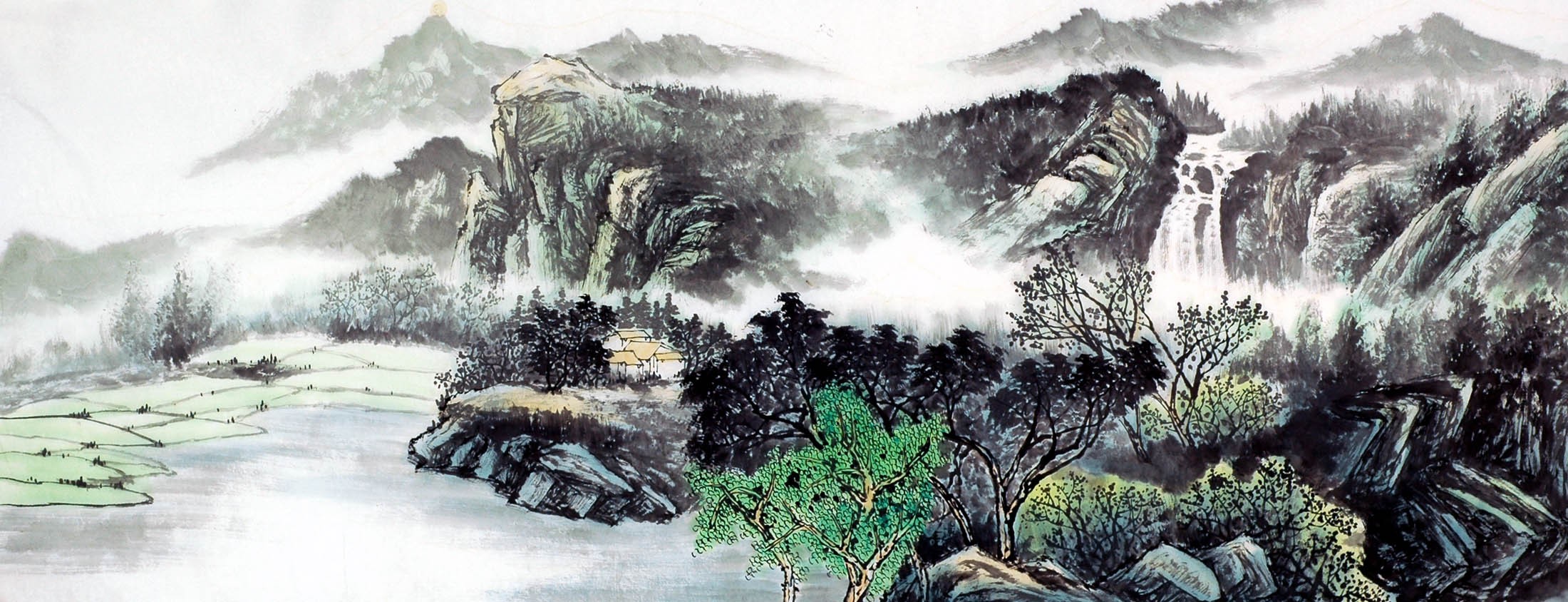 Chinese Landscape Painting - CNAG009523