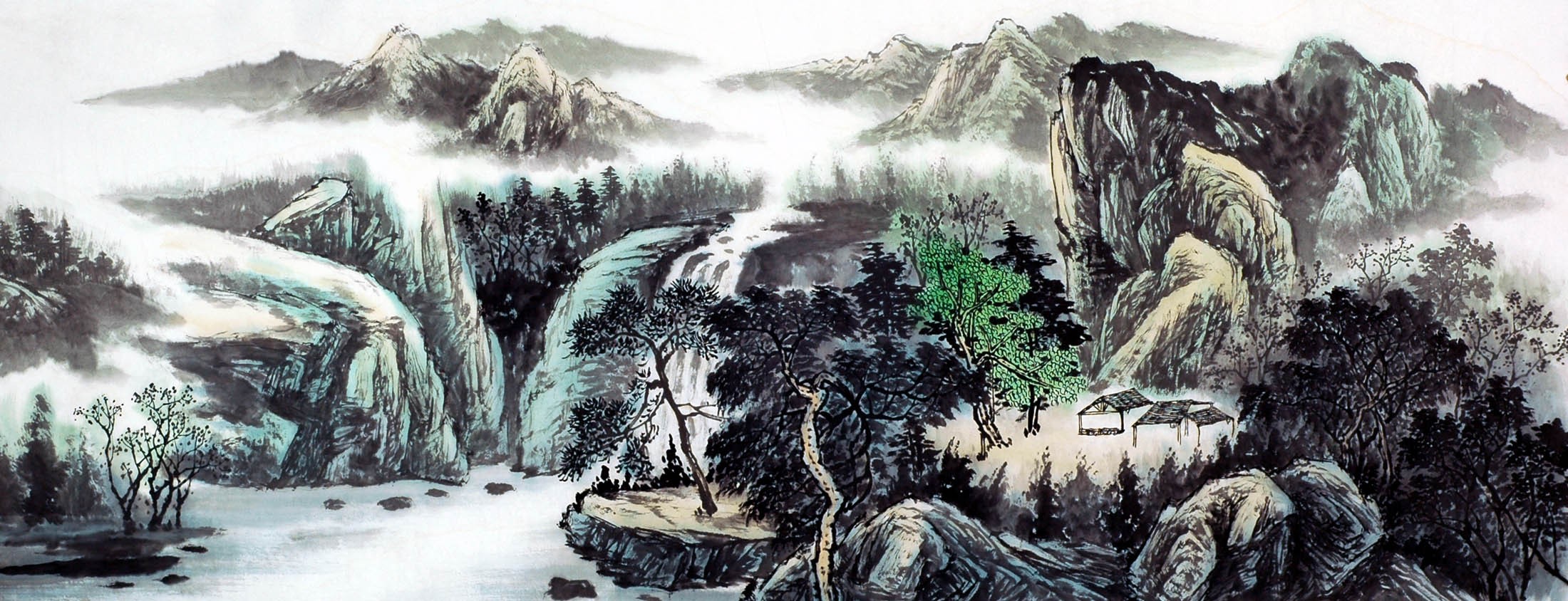 Chinese Landscape Painting - CNAG009524