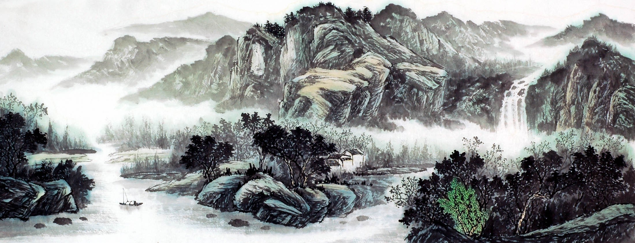 Chinese Landscape Painting - CNAG009526
