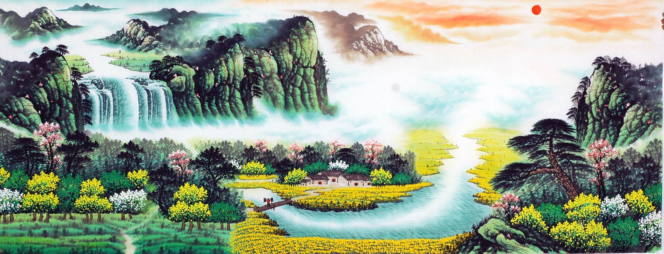 Chinese Landscape Painting - CNAG009530