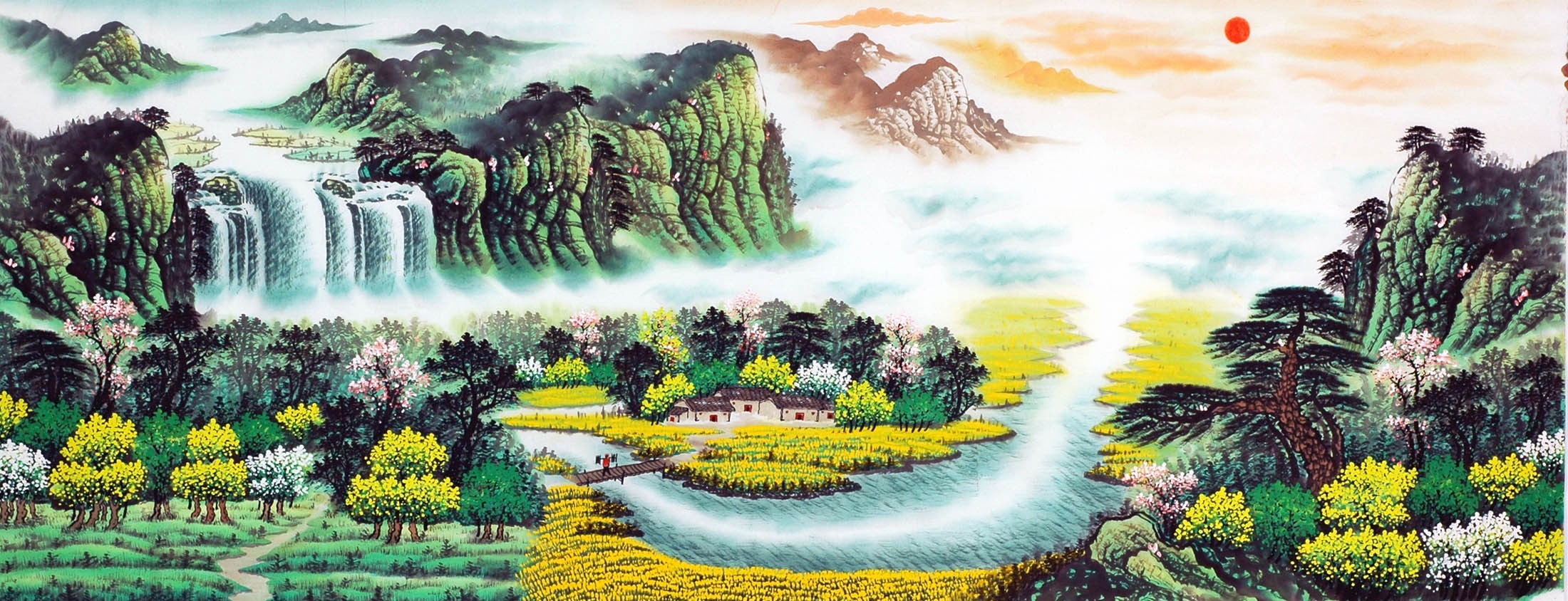 Chinese Landscape Painting - CNAG009531