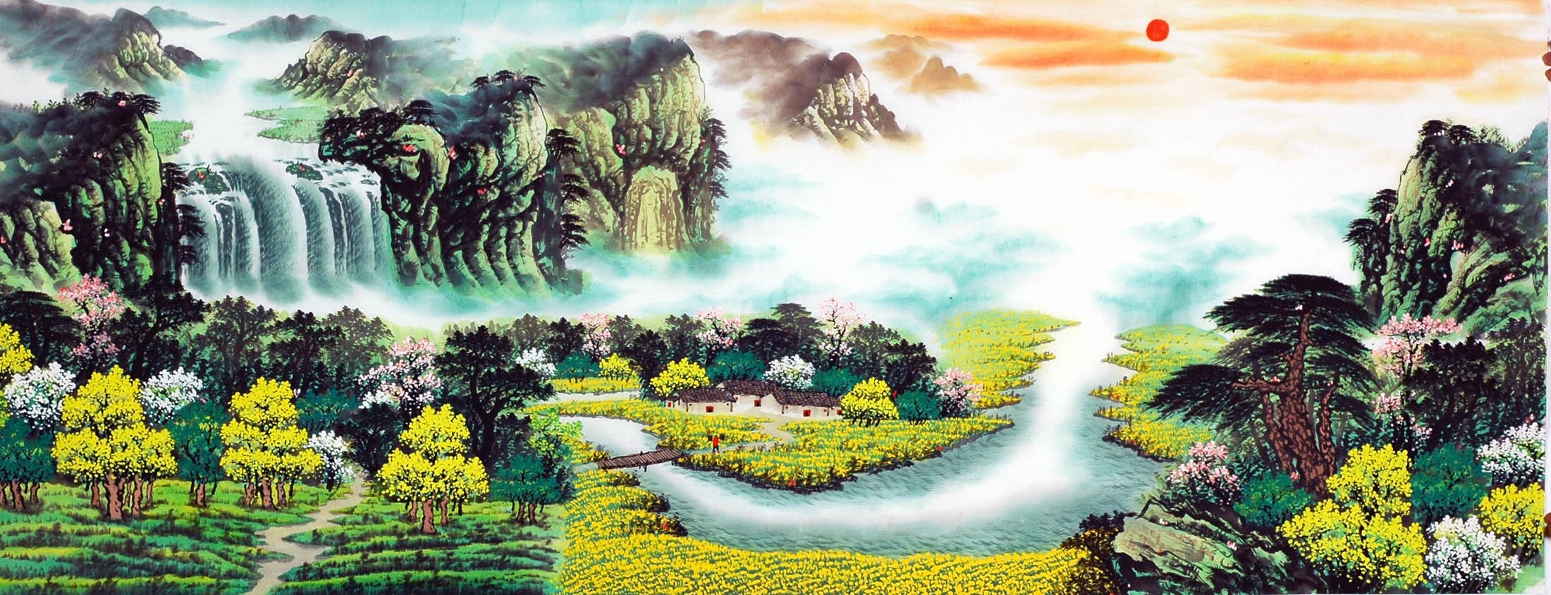 Chinese Landscape Painting - CNAG009532