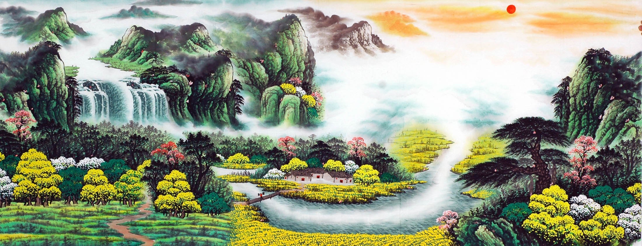 Chinese Landscape Painting - CNAG009533