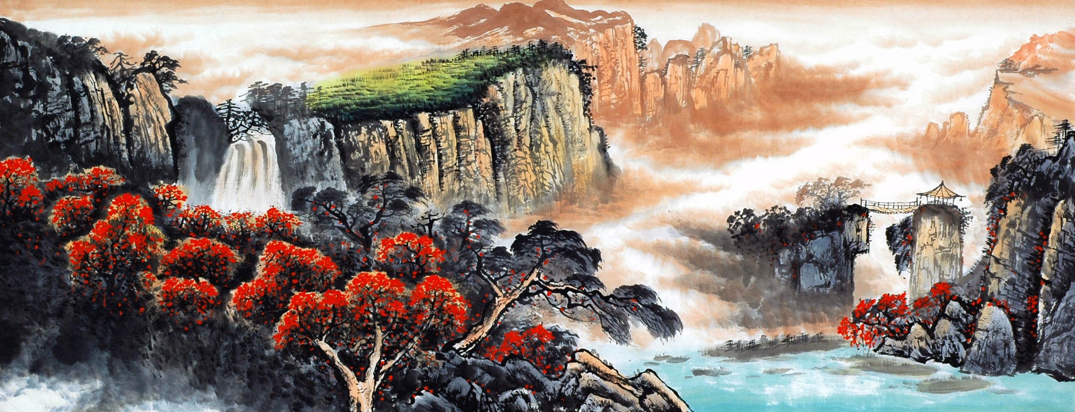 Chinese Landscape Painting - CNAG009534