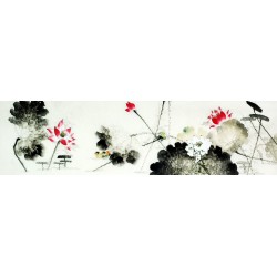 Chinese Lotus Painting - CNAG009535