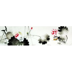 Chinese Lotus Painting - CNAG009536