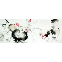 Chinese Lotus Painting - CNAG009539