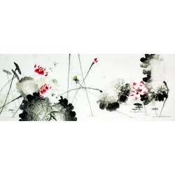 Chinese Lotus Painting - CNAG009540