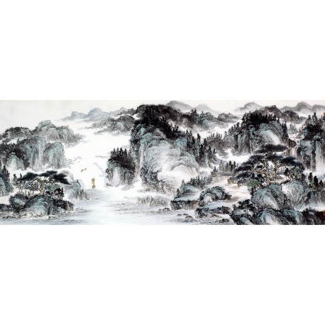 Chinese Landscape Painting - CNAG009542