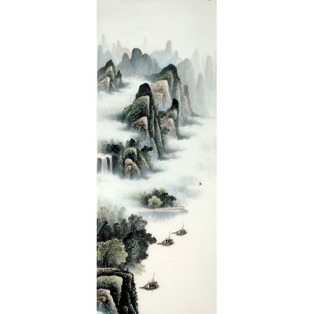Chinese Landscape Painting - CNAG009544