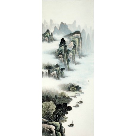 Chinese Landscape Painting - CNAG009548