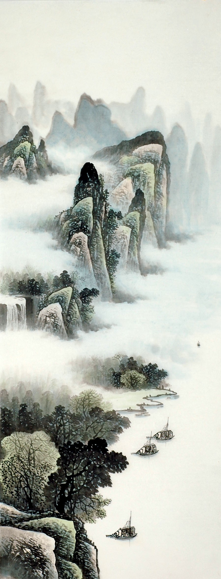Chinese Landscape Painting - CNAG009548