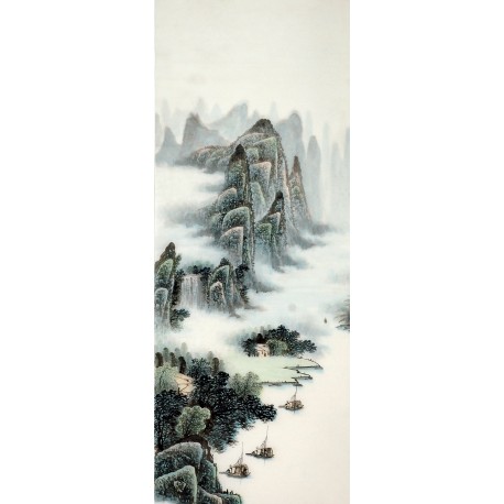 Chinese Landscape Painting - CNAG009549