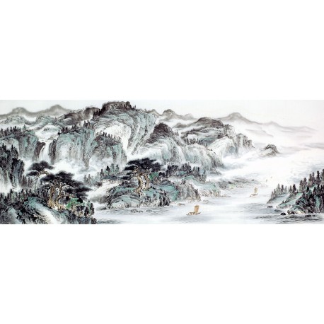 Chinese Landscape Painting - CNAG009556