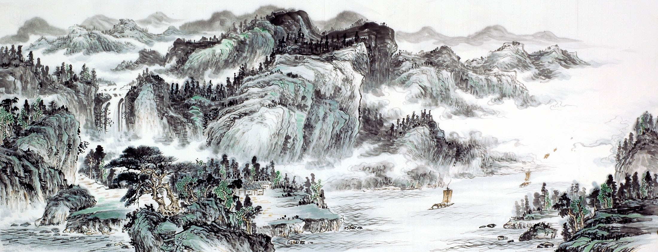Chinese Landscape Painting - CNAG009557