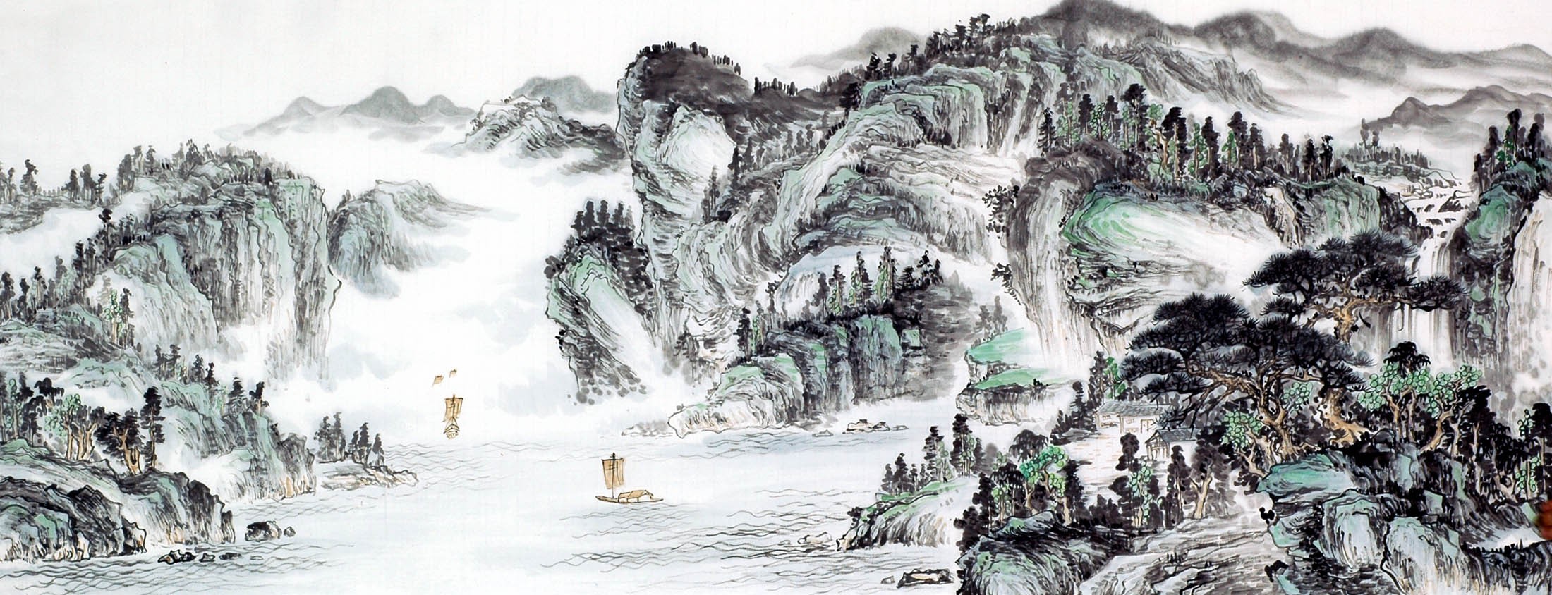 Chinese Landscape Painting - CNAG009558