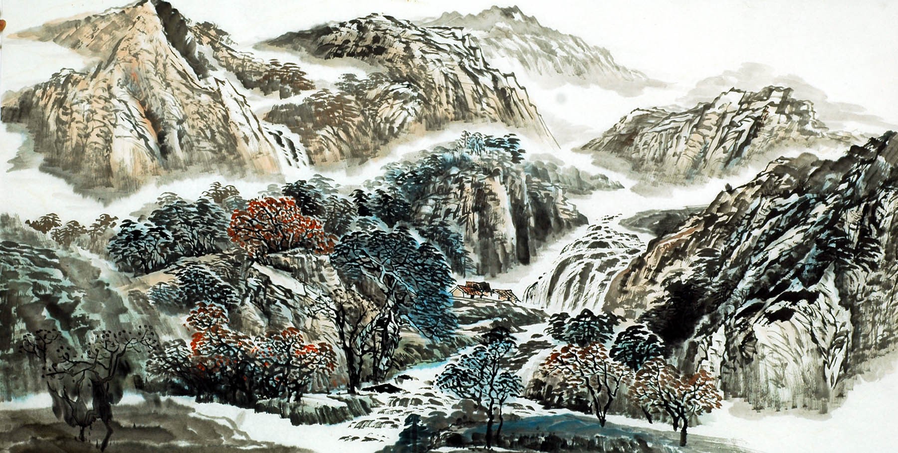 Chinese Landscape Painting - CNAG009565