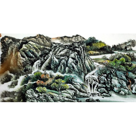 Chinese Landscape Painting - CNAG009575