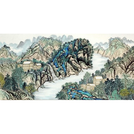 Chinese Landscape Painting - CNAG009587