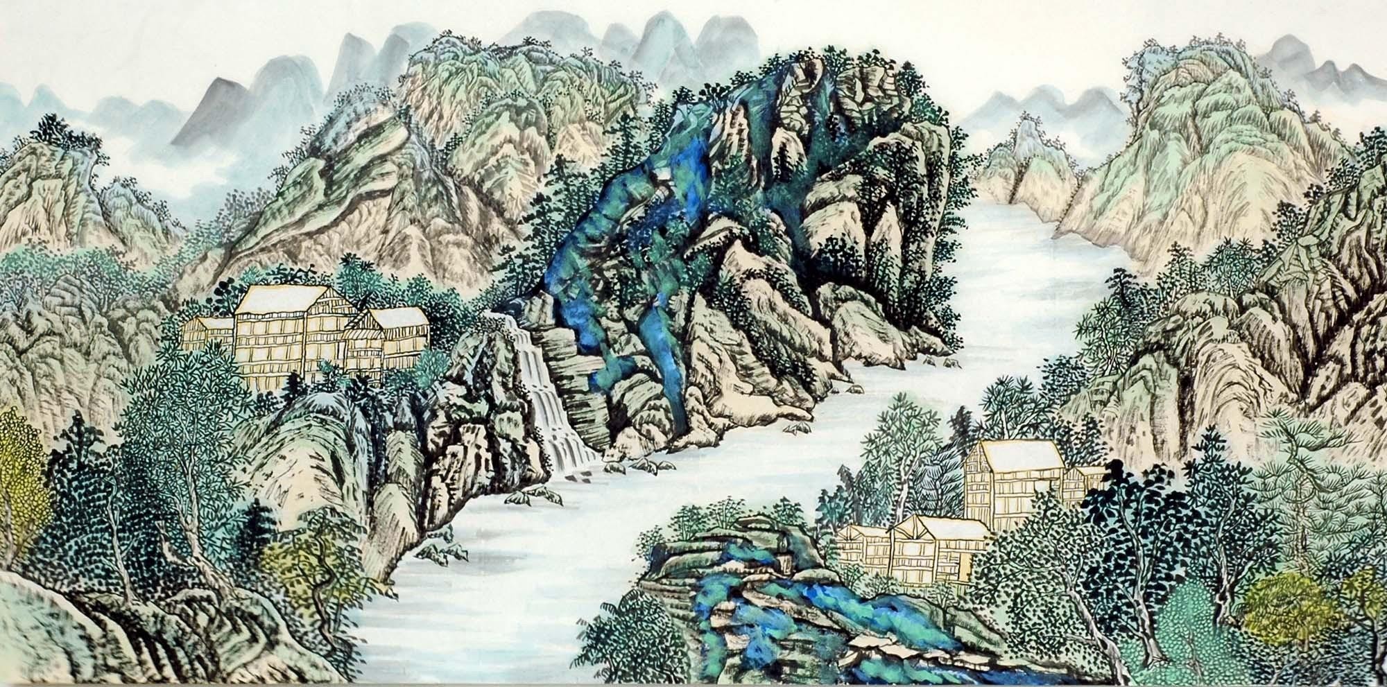Chinese Landscape Painting - CNAG009587