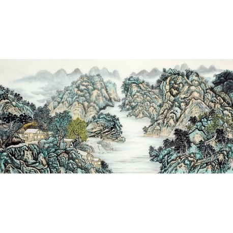 Chinese Landscape Painting - CNAG009588