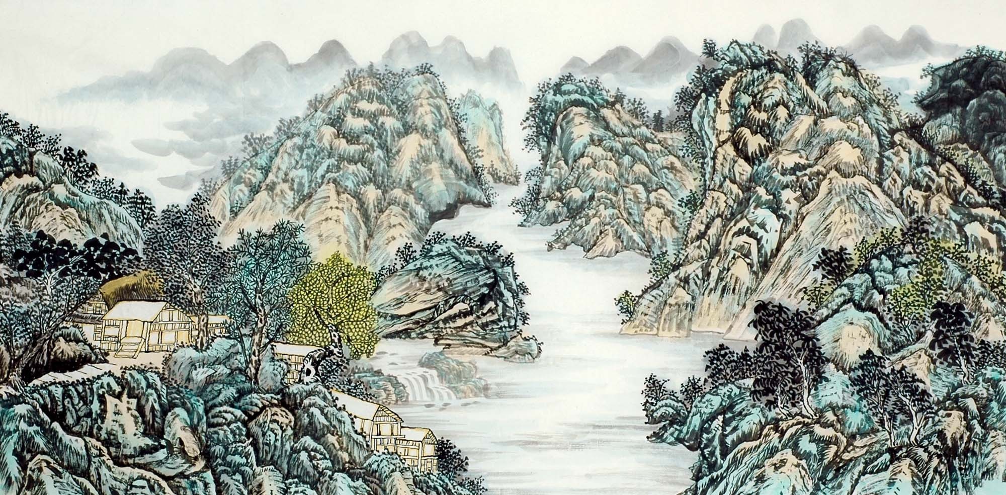 Chinese Landscape Painting - CNAG009588