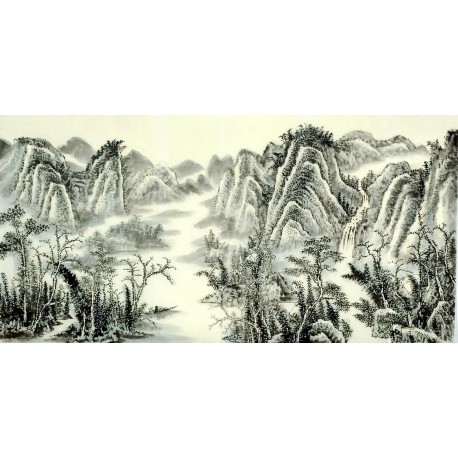 Chinese Landscape Painting - CNAG009589