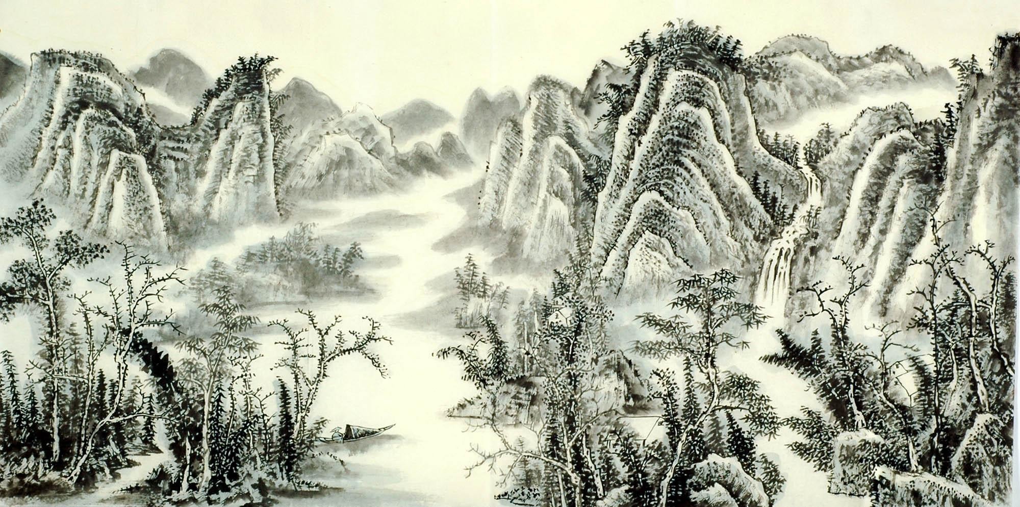 Chinese Landscape Painting - CNAG009589