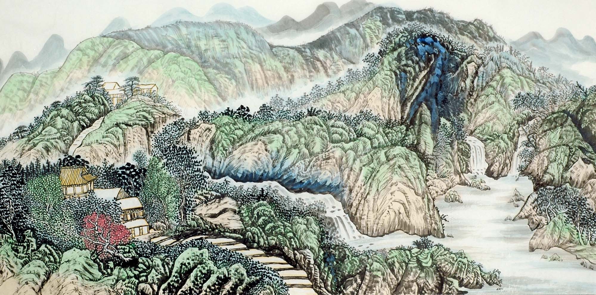 Chinese Landscape Painting - CNAG009590