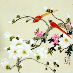 Chinese Flowers&Trees Painting - CNAG009595