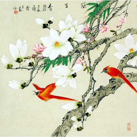 Chinese Flowers&Trees Painting - CNAG009596