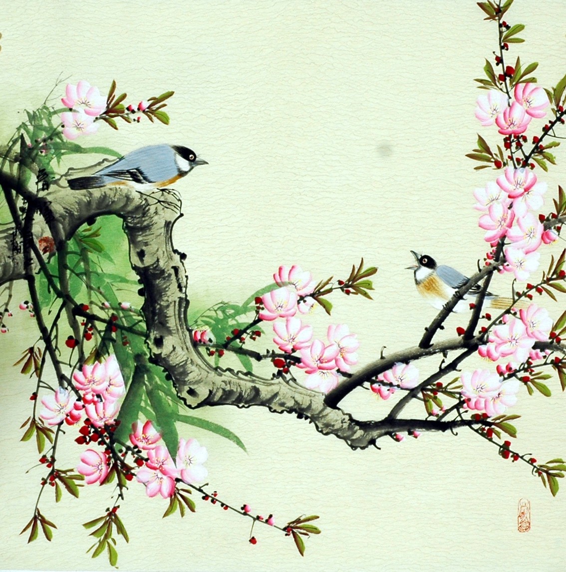 Chinese Flowers&Trees Painting - CNAG009598
