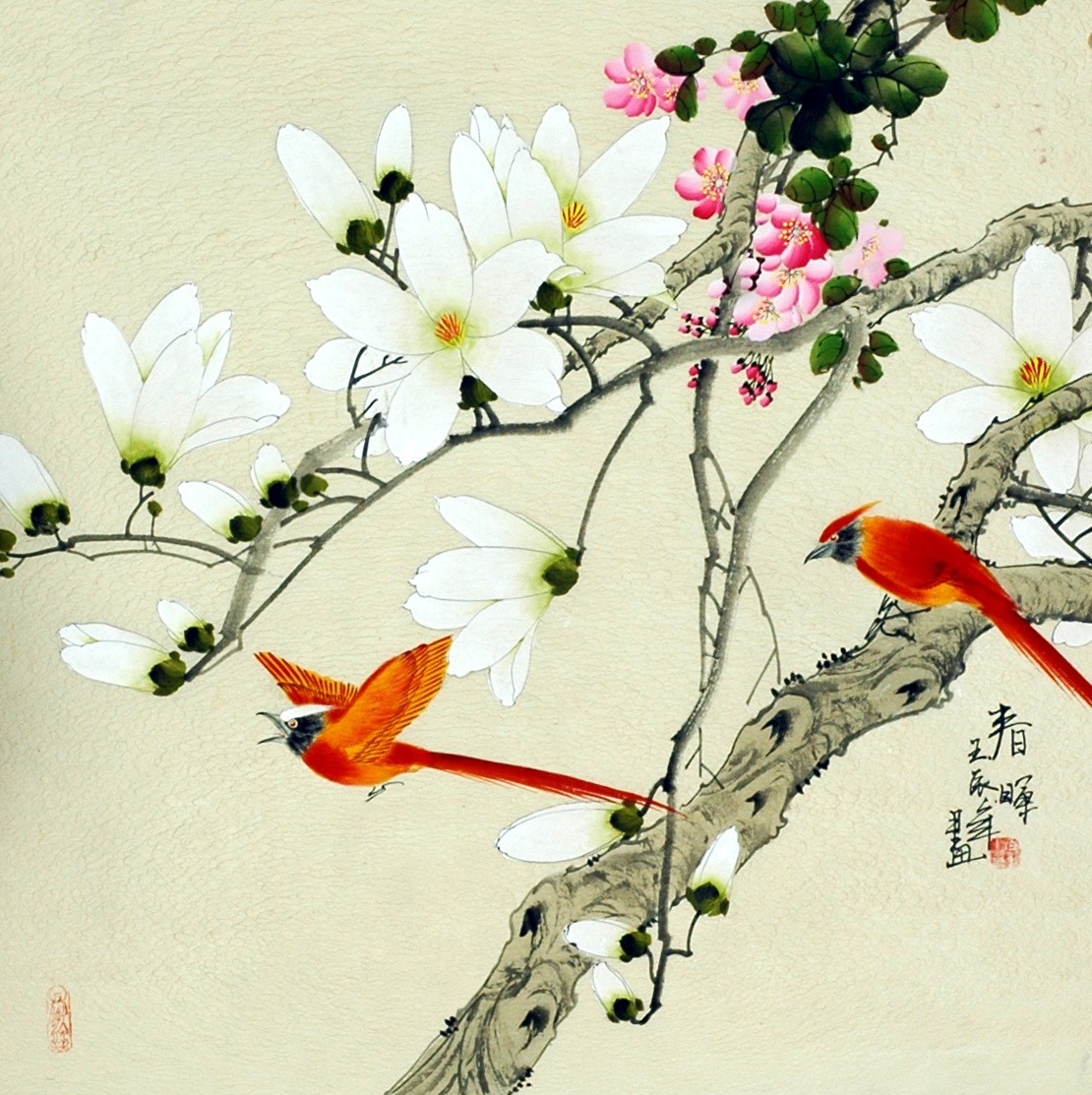 Chinese Flowers&Trees Painting - CNAG009599