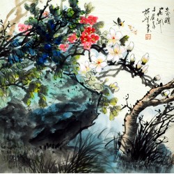 Chinese Flowers&Trees Painting - CNAG009604