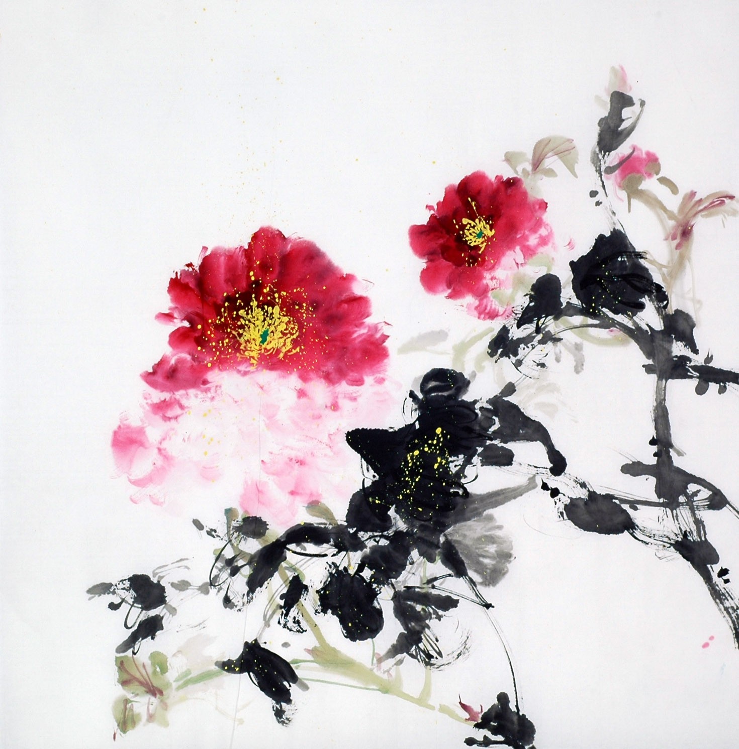Chinese Peony Painting - CNAG009661