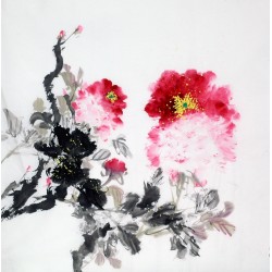 Chinese Peony Painting - CNAG009662