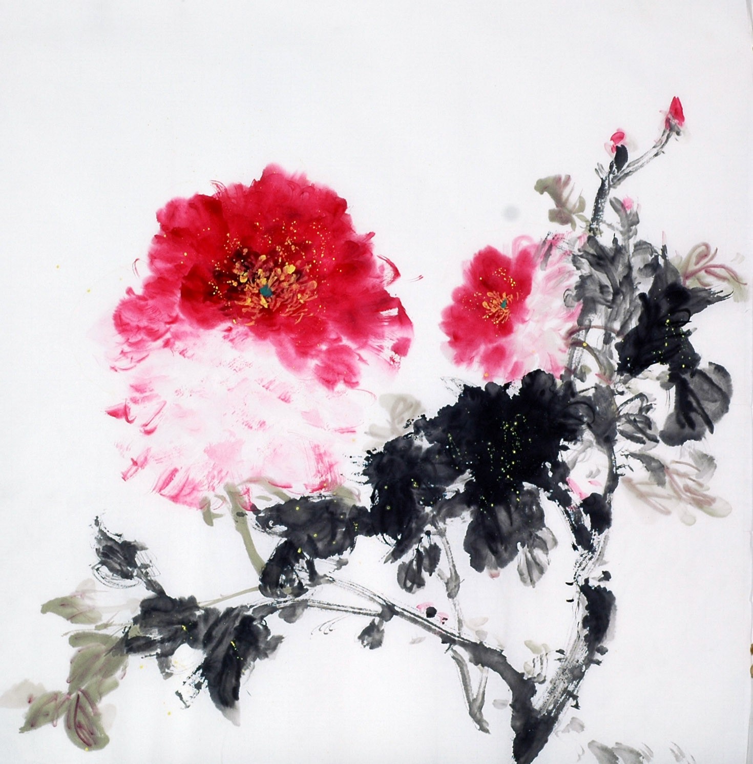 Chinese Peony Painting - CNAG009664