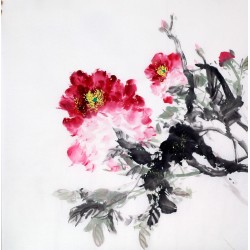 Chinese Peony Painting - CNAG009665