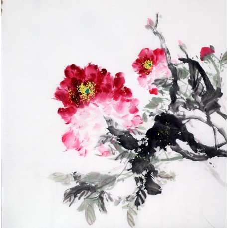 Chinese Peony Painting - CNAG009665