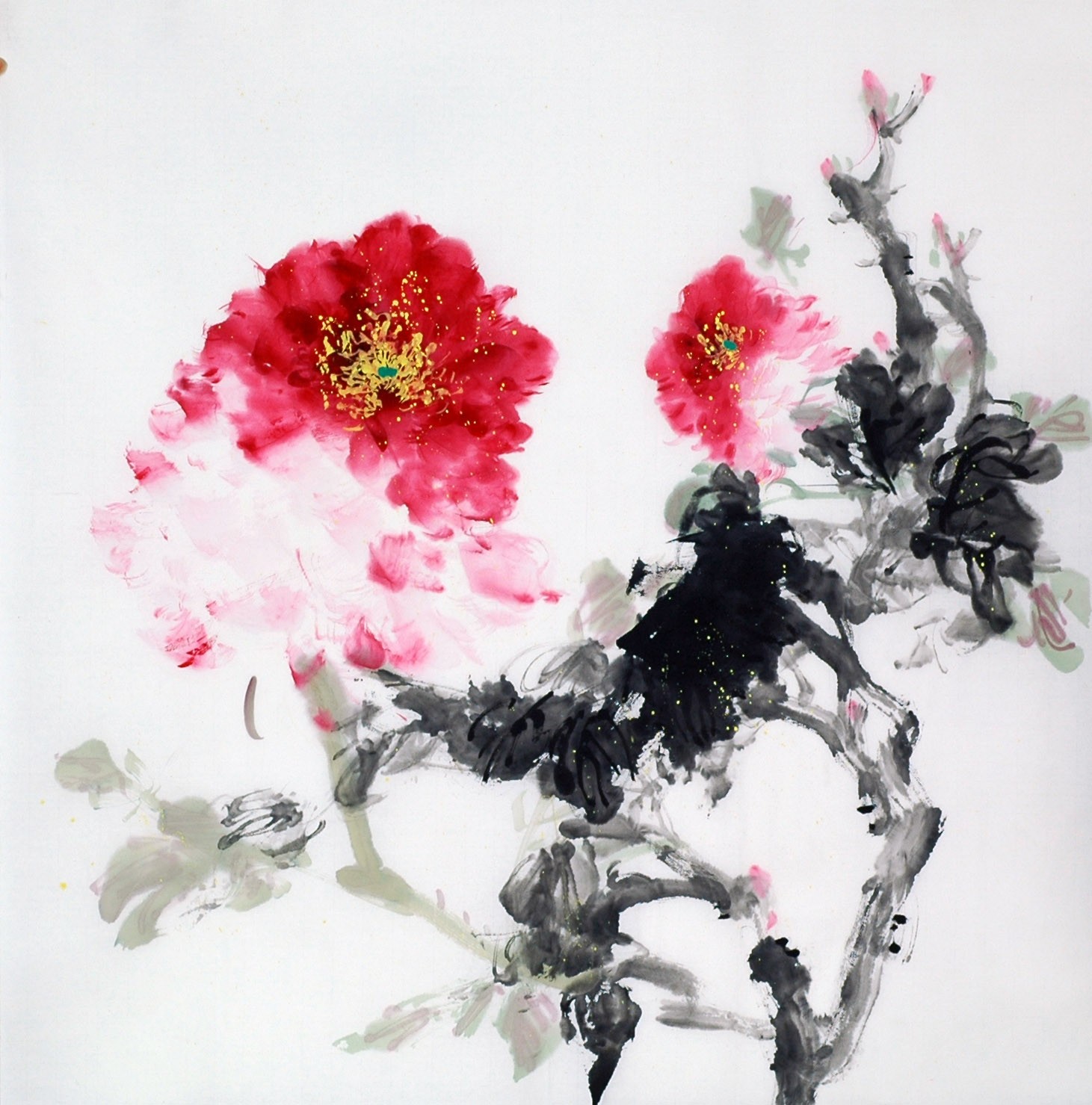 Chinese Peony Painting - CNAG009674
