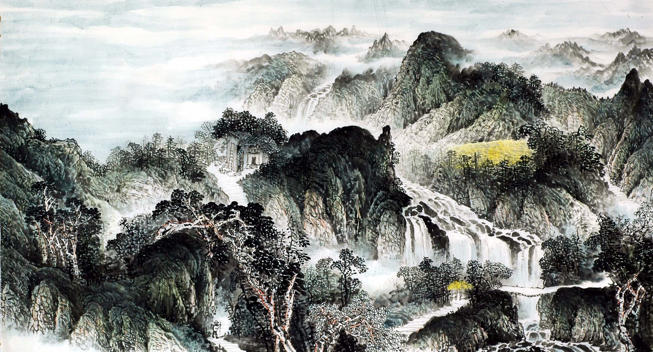 Chinese Landscape Painting - CNAG009679