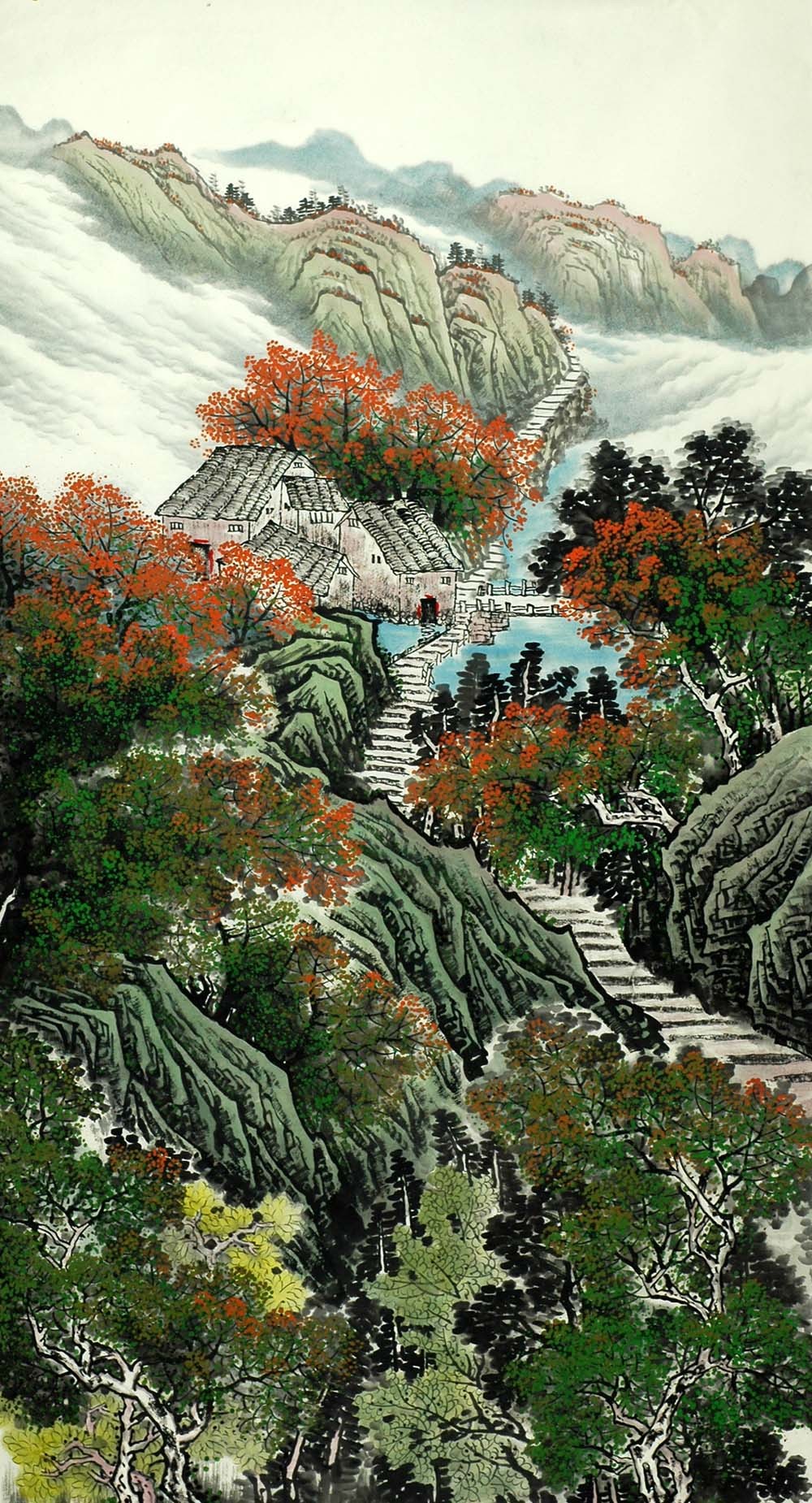 Chinese Landscape Painting - CNAG009681