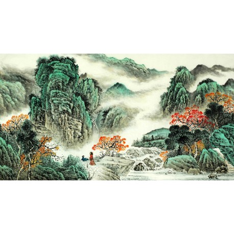 Chinese Landscape Painting - CNAG009683