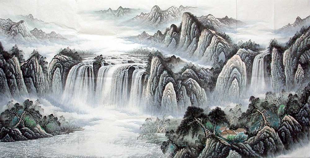 Chinese Landscape Painting - CNAG009698