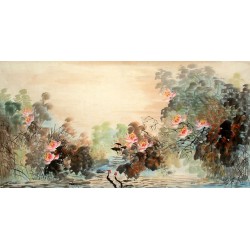 Chinese Lotus Painting - CNAG009704