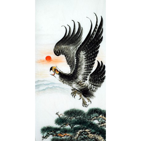 Chinese Eagle Painting - CNAG009717